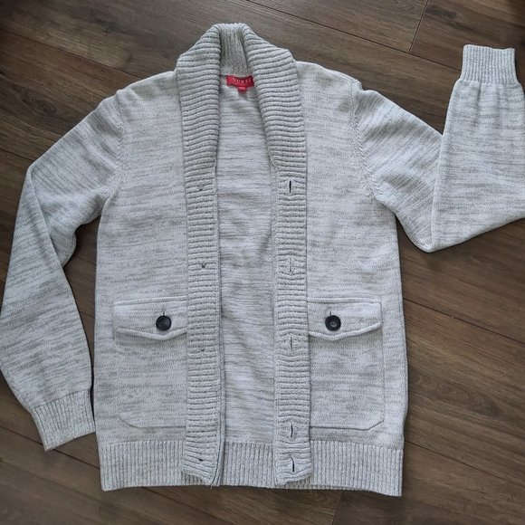 GUESS Shawl-Collared Button Front Cardigan Sweater - Picture 7 of 12